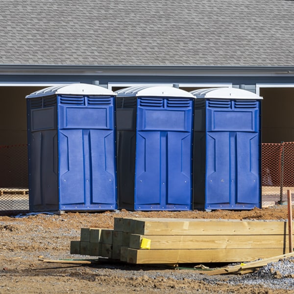 is there a specific order in which to place multiple portable toilets in Macy NE